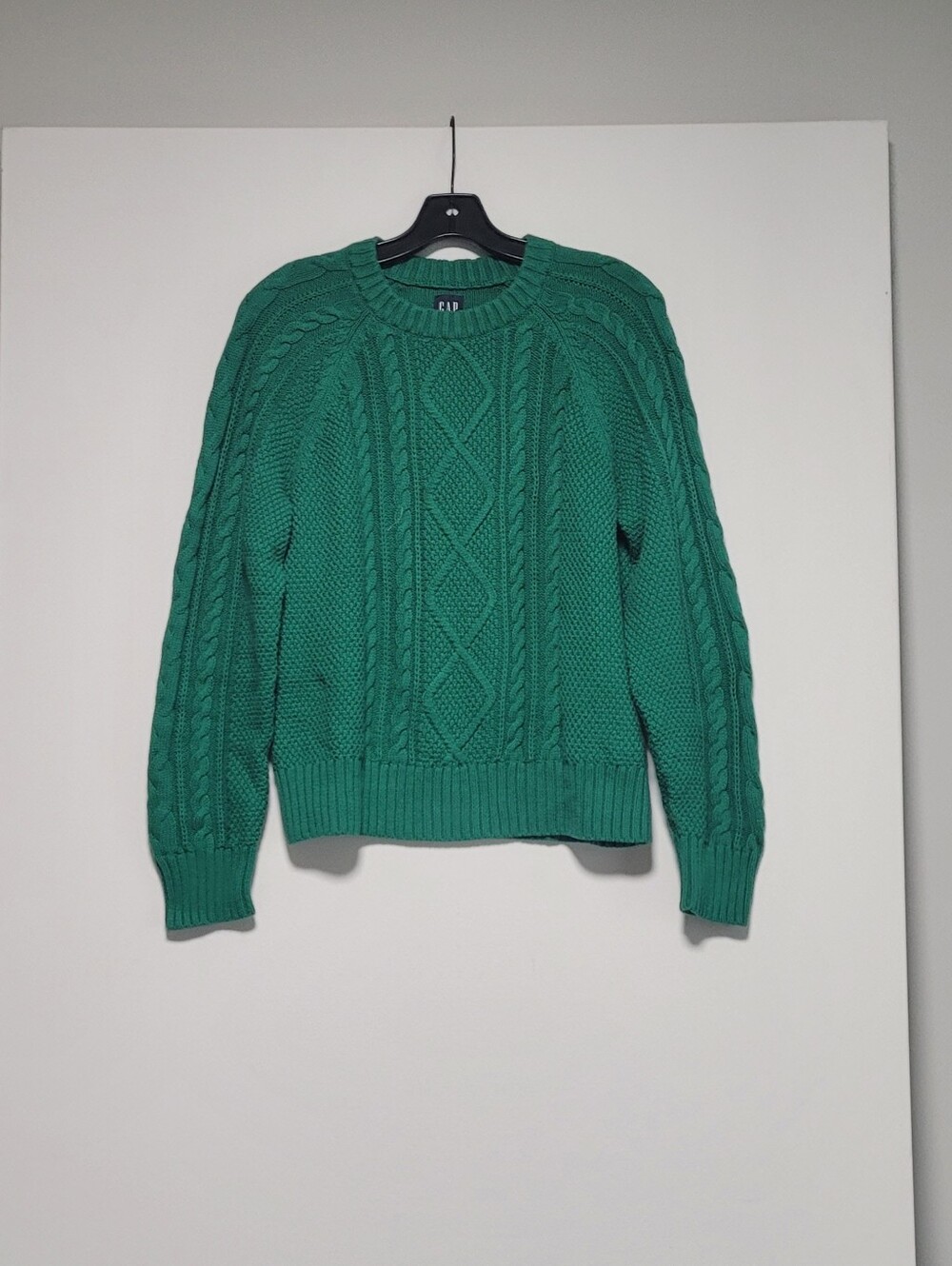 GAP Emerald Green Cable Knit Sweater